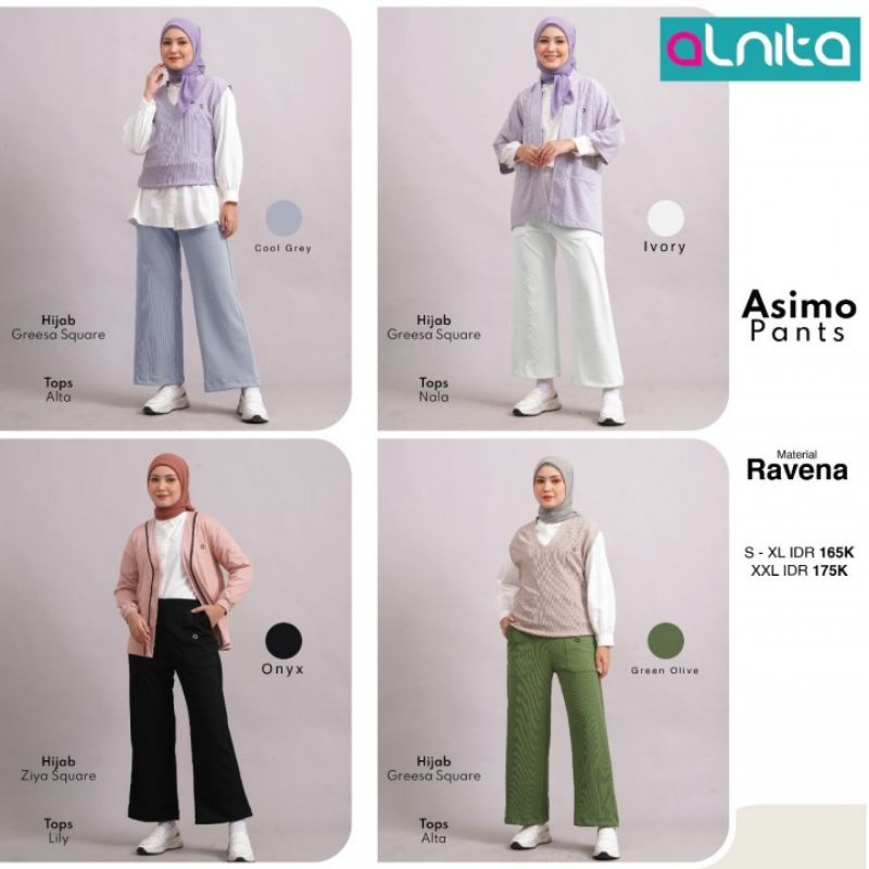 ALNITA// BISA COD CELANA PANJANG ALNITA ASIMO PANTS ORIGINAL / ASIMO PANTS CELANA PANJANG ALNITA