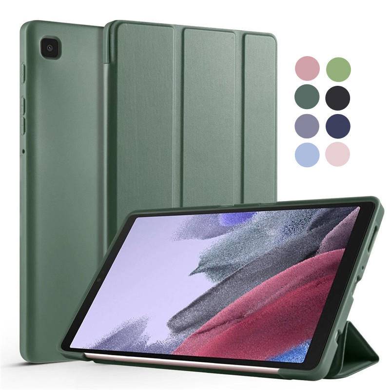 Untuk Samsung Galaxy Tab S8 S7 X706 T870 T875 T876B 11inch Case Lipat Berdiri Magnetik TPU Tablet Cover Untuk Samsung Galaxy Tab A8 A7 Lite 2021x200 T500 8.7 10.4 10.5 inch