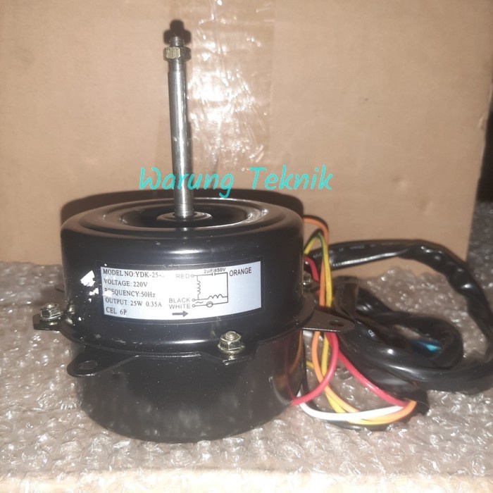 DINAMO FAN MOTOR FAN OUTDOOR AC CHANGHONG SAMSUNG YDK-25-6 ADILA65