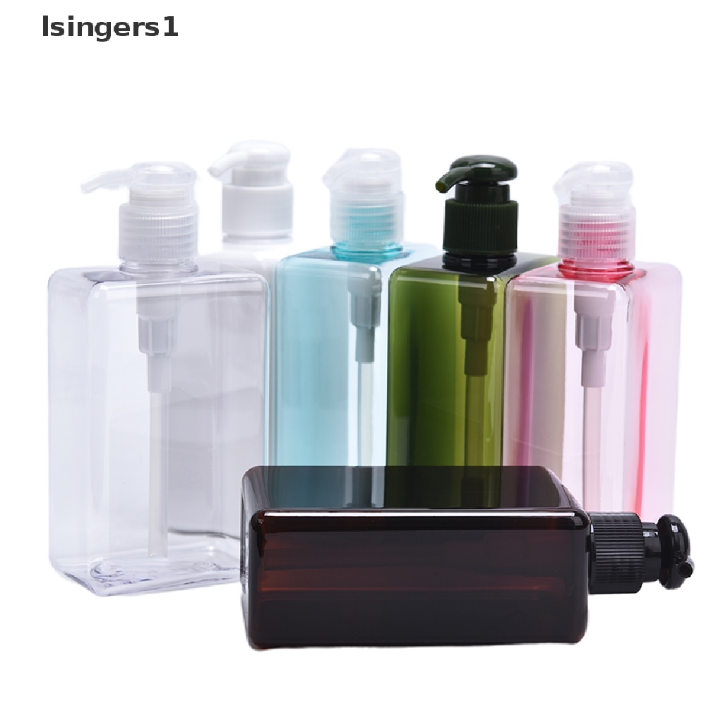 [lsingers1] 280ml Botol PET Kosong Emulsion Transparan Plastik Cair Shampoo Sub bottling Butik