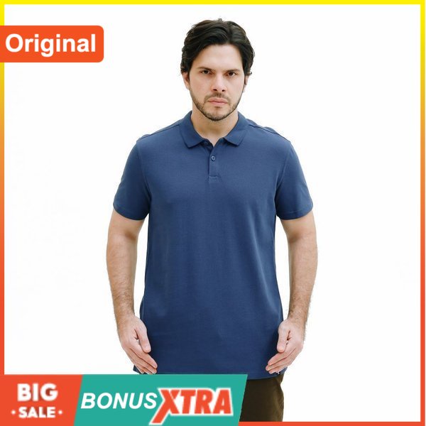 Kaos Polo Eiger EQUATORIAL Polo Shirt Biru Blue 91000 5986 Original