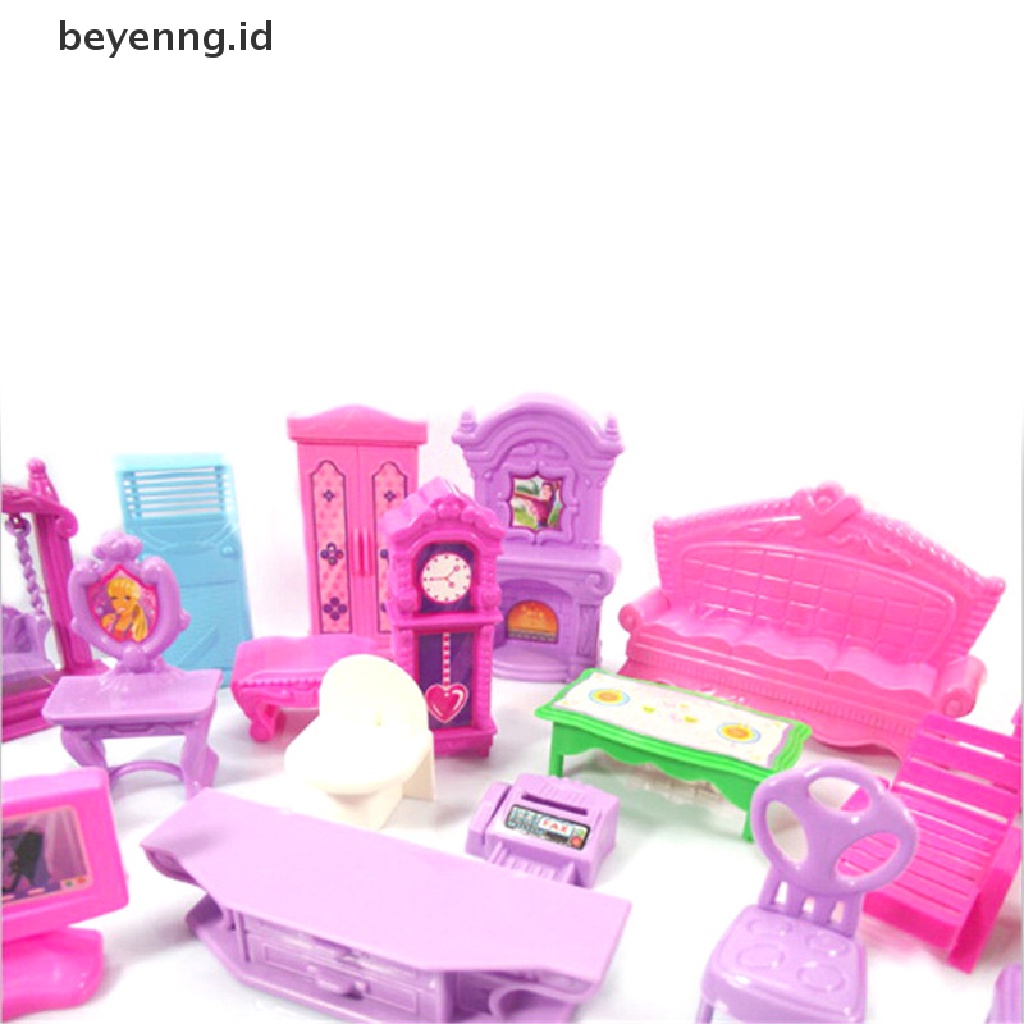 Beyen Plastic Furniture Doll House Family Christmas Xmas Toy Set for Kids Children ID
