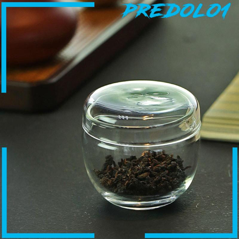 [Predolo1] Tea Canister Glass Dispenser Teh Dengan Tutup Untuk Meja Kantor Refridgerator