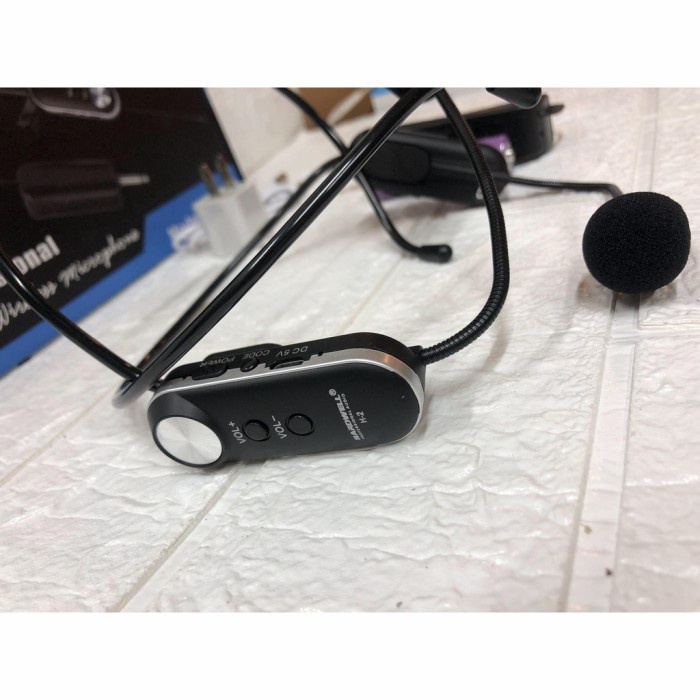 mic bando headset wireles hardwell H-2 H2 mic wireless kualitas tebaik