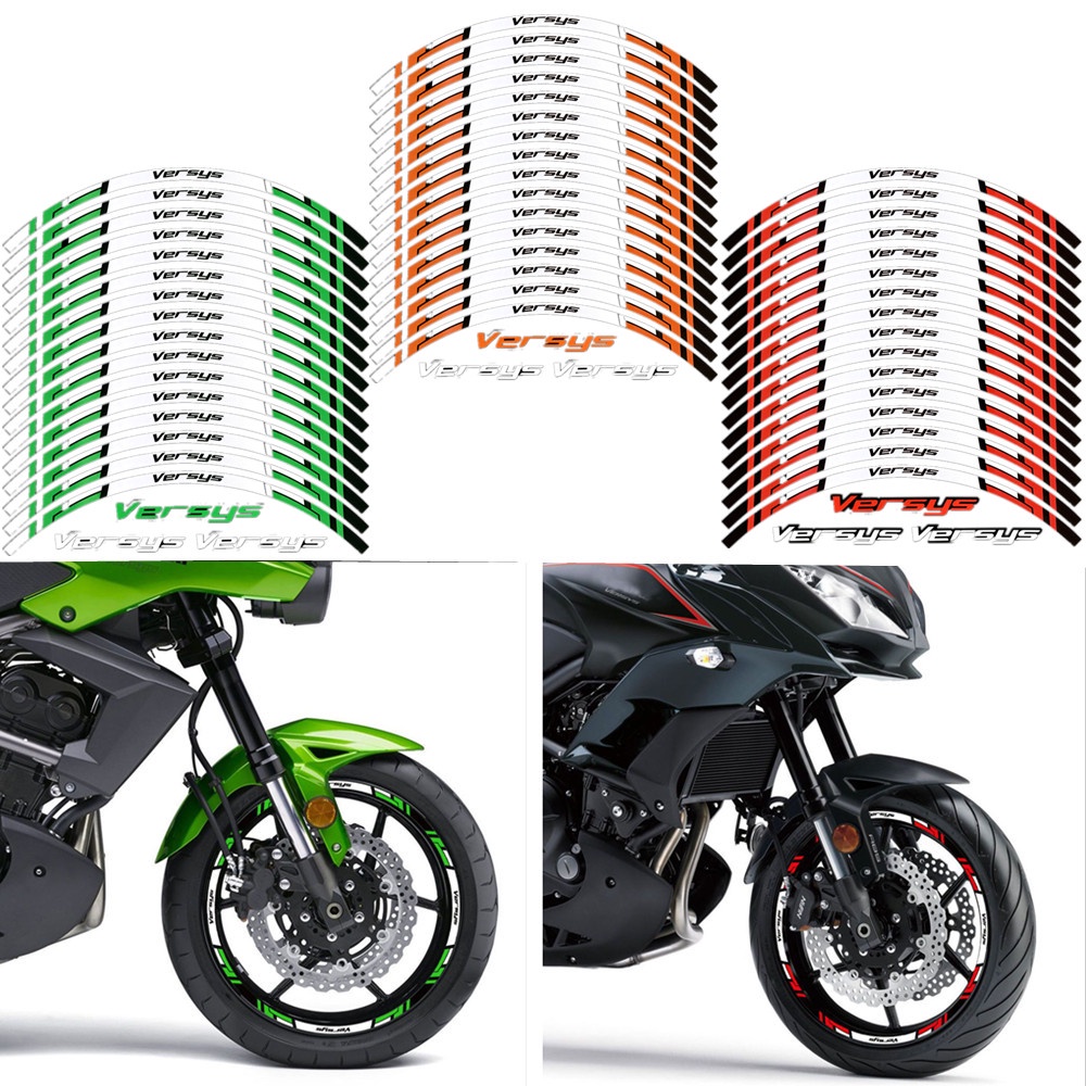 Stiker Tape Roda Motor KAWASAKI Versys 17 &quot;Bub Stripes Decals Untuk KAWASAKI Versys-X 300versys 650versys 1000 2015-2022