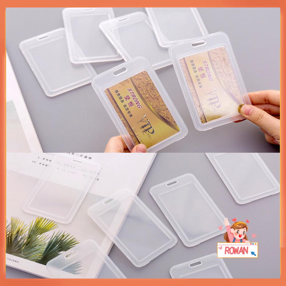 R-flower IC Card Holder Safety Pelindung Lengan Penahan Kartu Kerja Dua Sisi