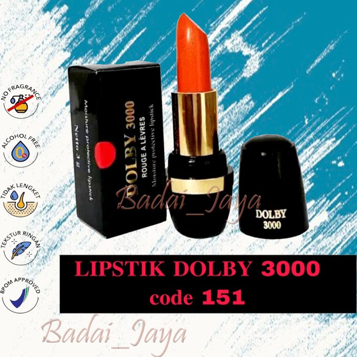 Dolby 3000 Lipstik dengan Warna Alami No.151 lipstik matte tahan lama