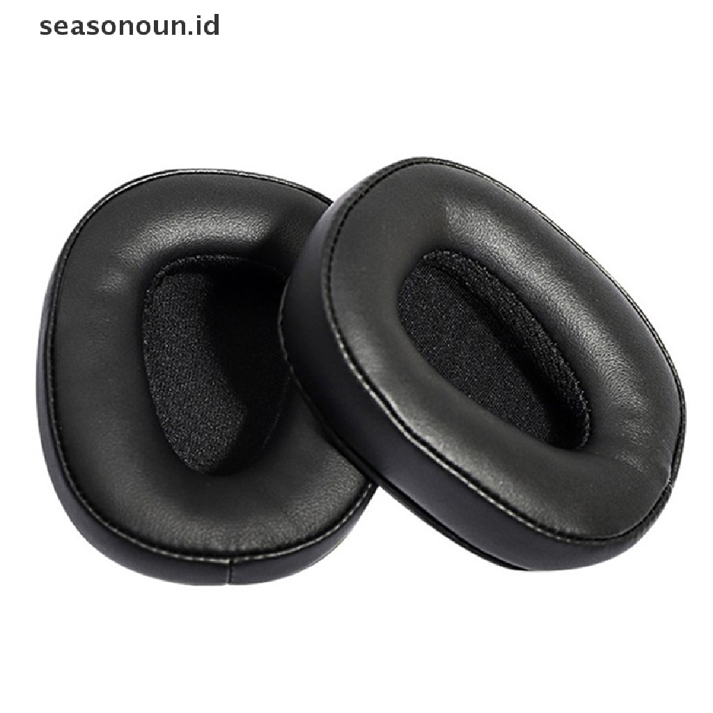 Seasonoun 1pasang Earphone Earpads Spons Bantal Busa Lembut Untuk 1MORE MK801 Headset Headphone.