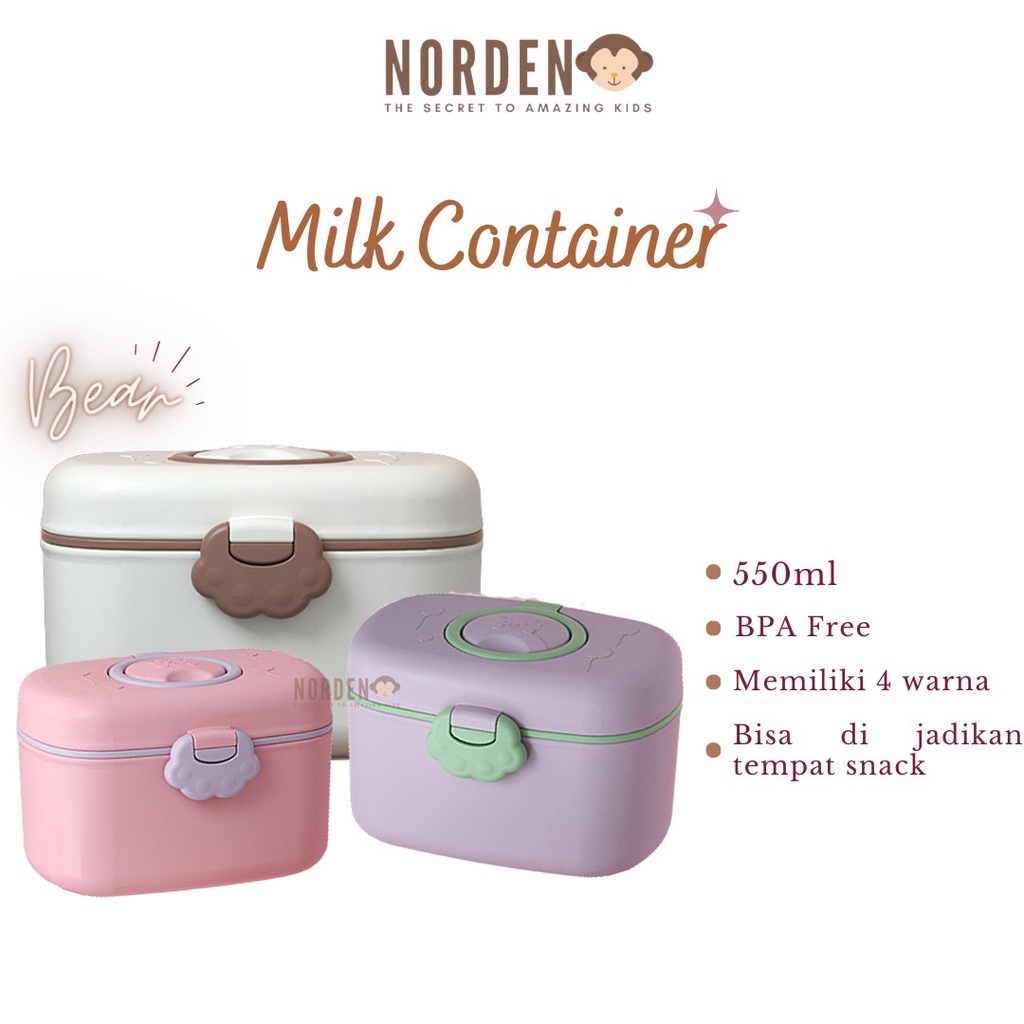 Norden Tempat Bubuk Susu Bear / Tempat Bubuk Susu Bayi