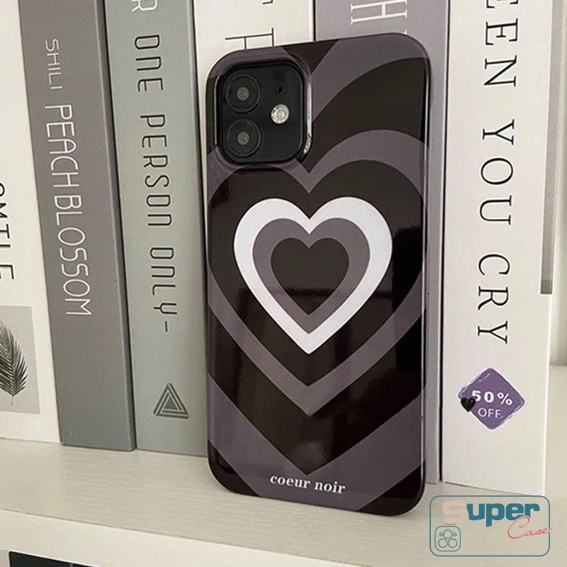 IPHONE Ins Fashion Cinta Hati Gradien Glossy Case Kompatibel Untuk Iphone7 8 Plus13 11 14 12 Pro Max X XR XS Max SE 2020 Kamera Perlindungan Shockproof Lembut Tpu Penutup Belakang