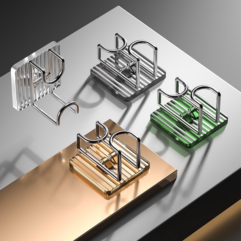 Kait Penyimpanan Wastafel Perekat Diri Dinding Portabel/Tahan Lama Kuat Bantalan Beban Rak Gantung Peralatan Dapur/Rumah Multifungsi Organize Hooks
