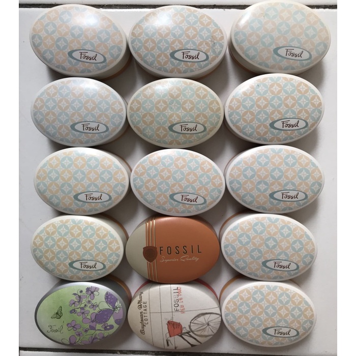 

⭐BISA COD⭐ FOSSIL TIN BOX OVAL 2