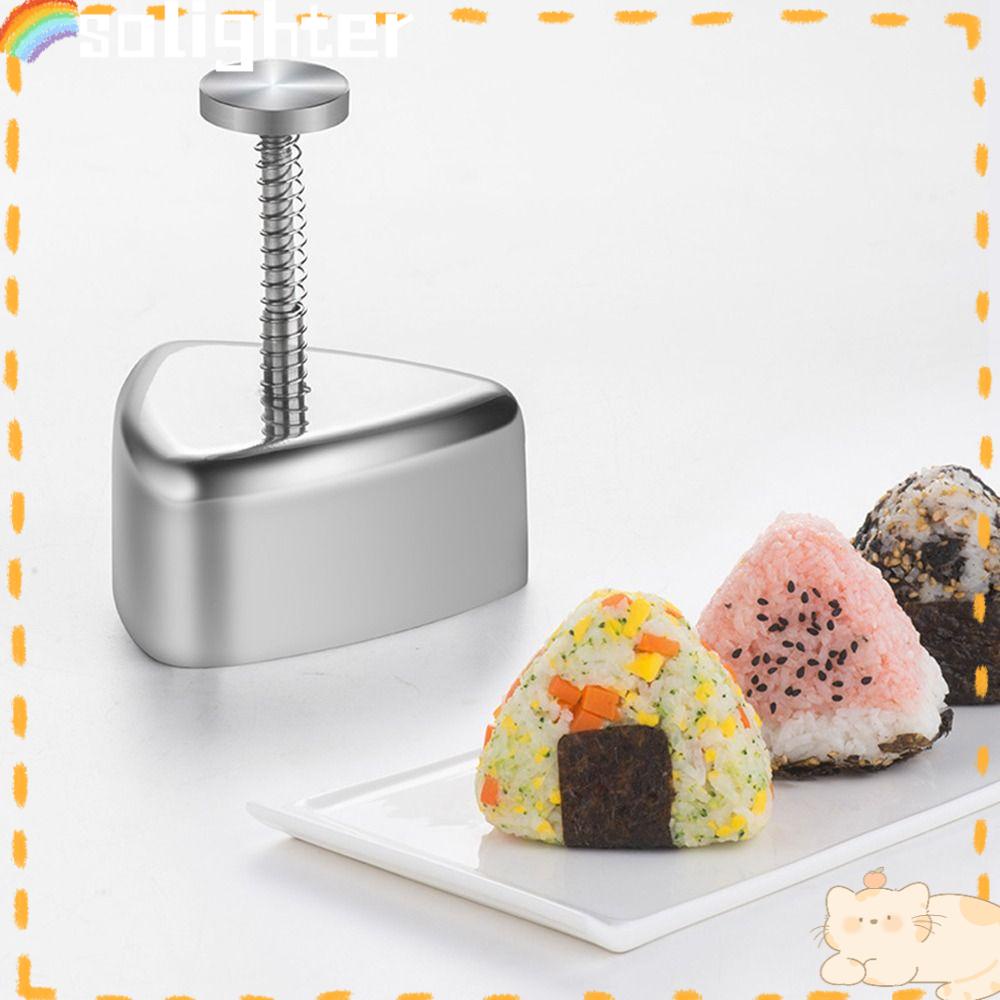 Solighter Sushi Maker Peralatan Kit Aksesoris Dapur Cooker Sushi Making Tools Stainless Steel