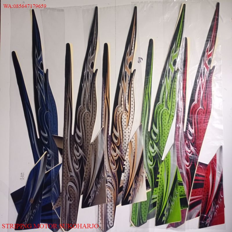 (ORI) Striping Sticker Yamaha Vega ZR 2011 KUALITAS ORIGINAL MURAH
