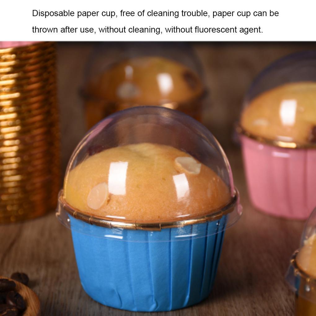 50buah Cupcake Liner Tahan Minyak Rumah Makan Bar Hotel Restoran Dapur Kue Muffin Roti Baking Cups Supplies