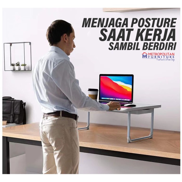 Mee Do Meja Lipat Laptop Premium Belajar Anak Folding Table