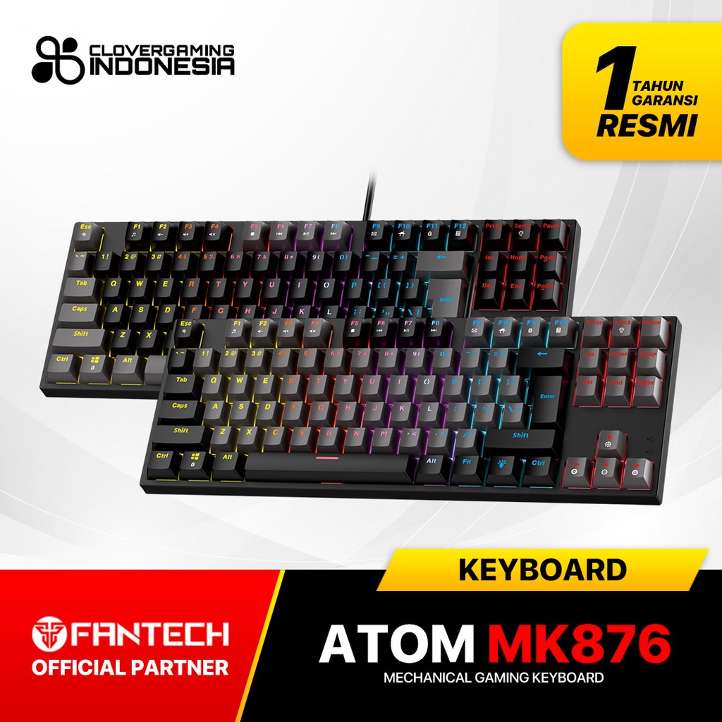 Fantech ATOM TKL MK876 Keyboard Mechanical Gaming 87 Keys