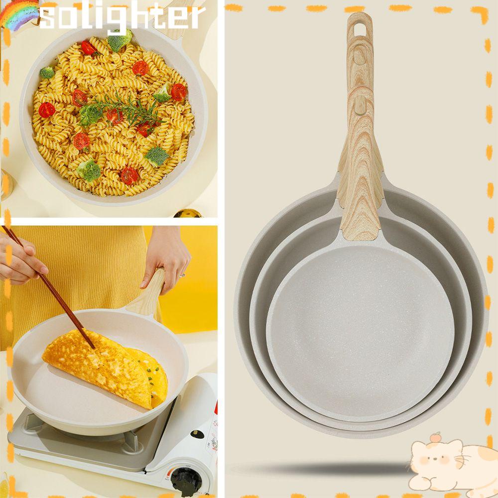 Solighter Fried Steak Pancake High Quality Alat Dapur Untuk Kompor Induksi Home Breakfast Pot