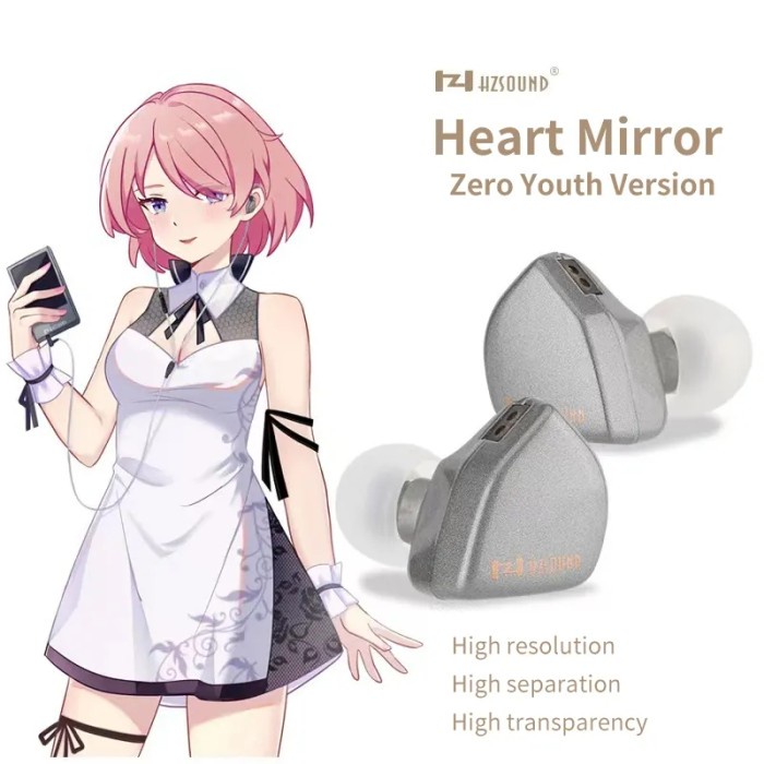 HZSOUND Heart Mirror Zero with Mic Earphone CNT In Ear Monitor