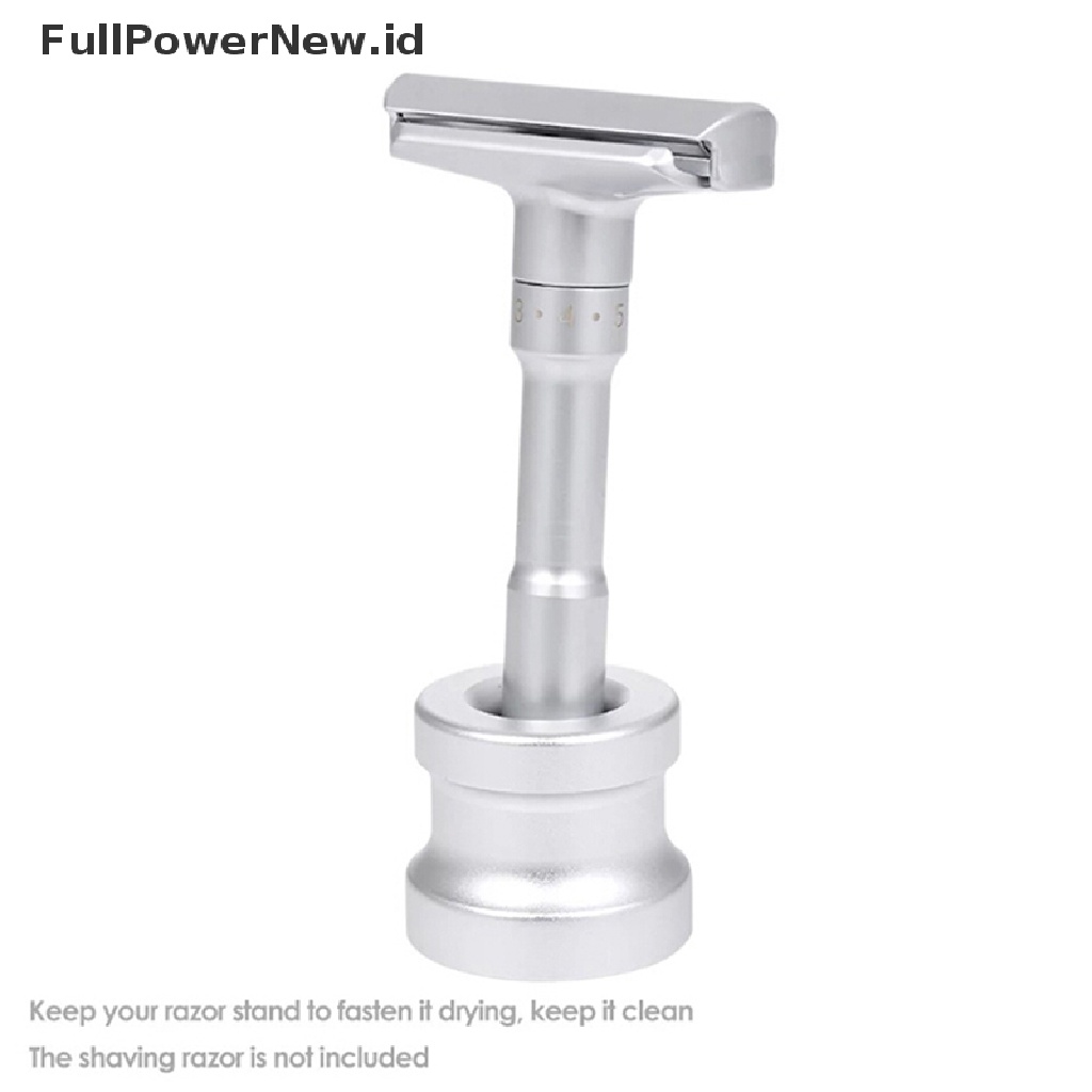 Power Portable Zinc Alloy Alat Cukur Bulat Razor Stand Stabil Base Holder Kamar Mandi ID