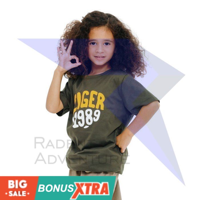 Kaos Anak EIGER1989 GENCIVE JR SS T-SHIRT Green Hijau 91000 6756