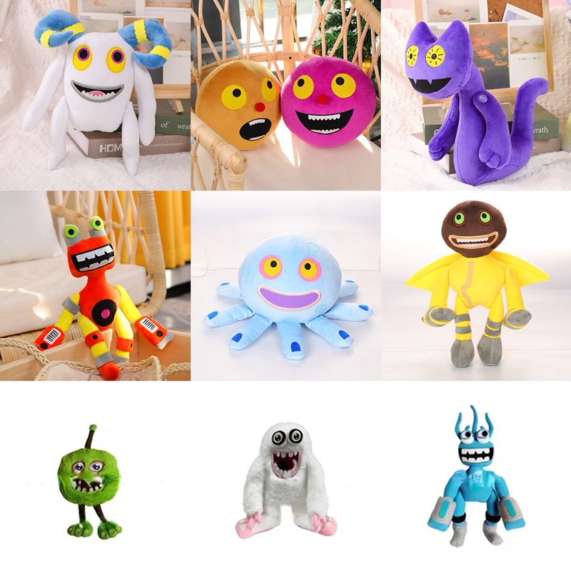 Kawaii Peluches My Singing Monsters Wubbox Plush Toy Cartoon Game Plush Toys Boneka Lembut Horror Game Pintu Boneka Mewah Untuk Anak