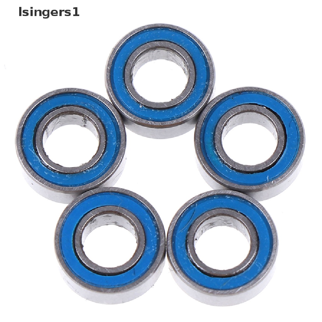 [lsingers1] 5Pcs Blue 4*8*3mm MR84RS MR84-2RS 4x8x3mm rubber sealed ball bearings Boutique