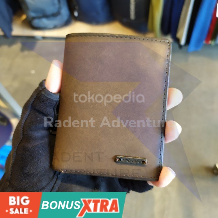 Dompet EIGER1989 FUND WALLET Brown Coklat 91000 5526 Original Cowok KEREN AWET