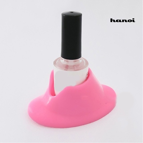 Hi * 1Pc Nail Art Manicure Silicone Kutek Miring Holder Botol Rak Alat