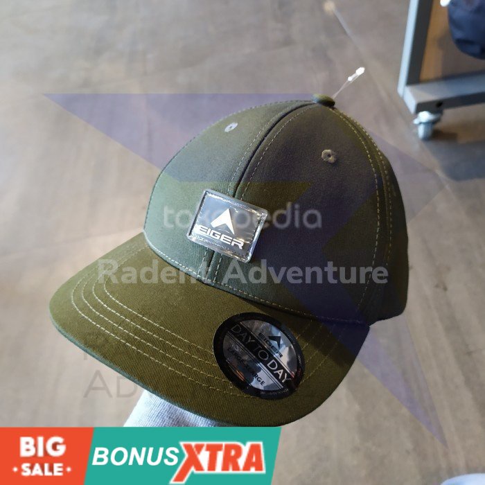 Topi EIGER1989 Viatorem Olive 91000 5848 Original Keren awet Gunung Cowok KEREN AWET