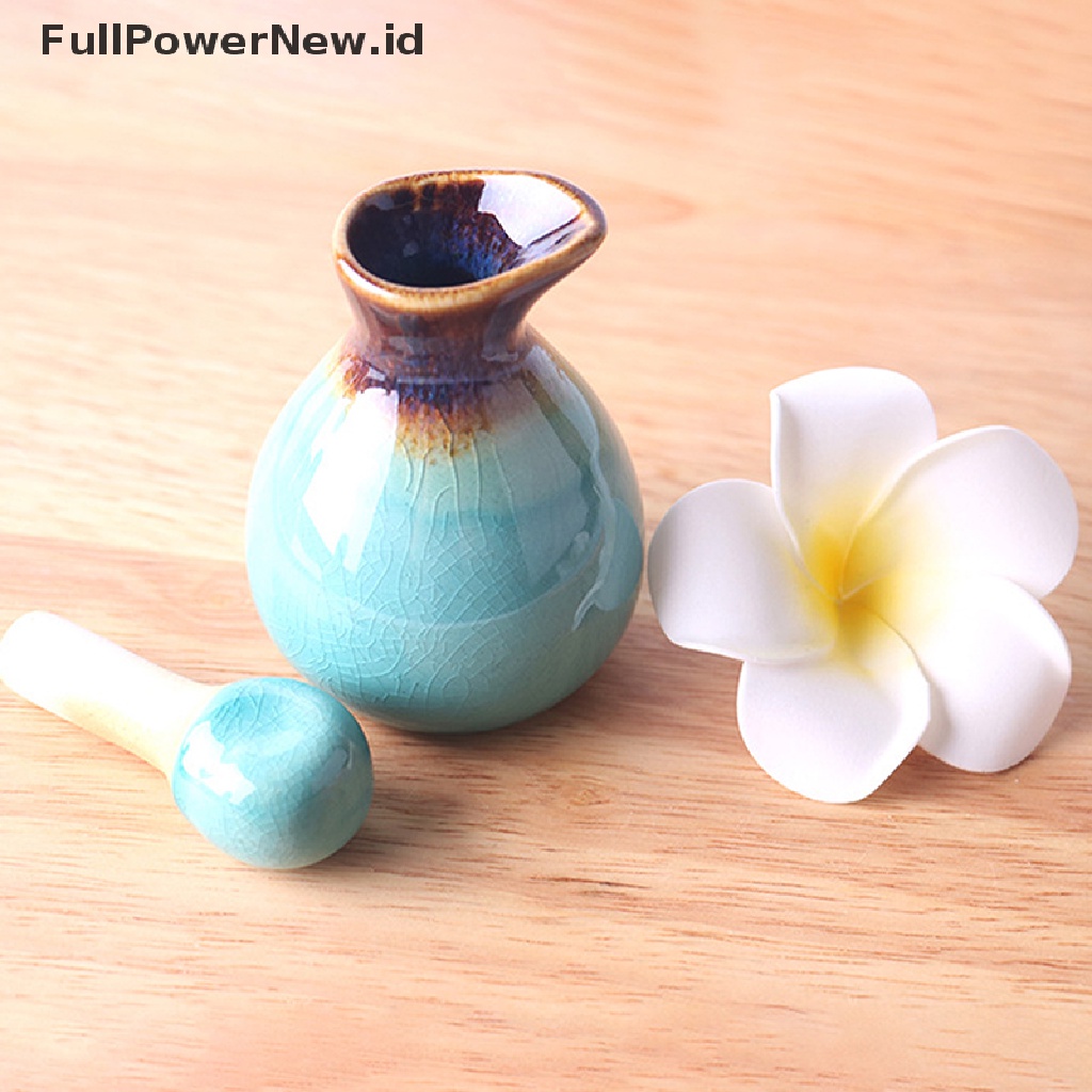 Power Bottle Salon Kecantikan 60ml Botol Wangi Hias Keramik Jar ID