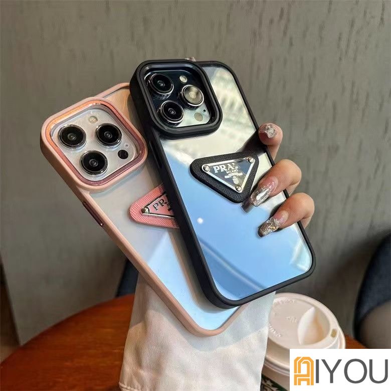IPHONE Casing Ponsel Pelindung Warna Solid Untuk Iphone14 13 12 11 Pro Max14 Plus 13Pro 12Pro 11Pro X Xs Max Xr 3D Pradaa Soft Case