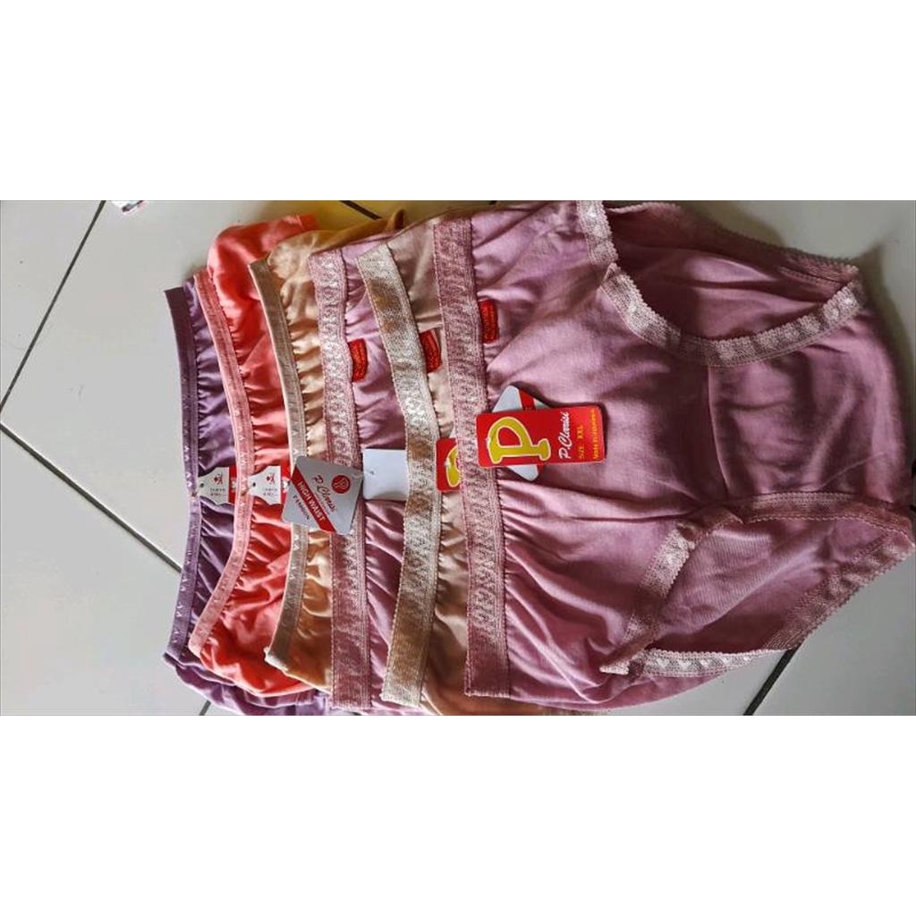 YA 675 - CD Undies Renda Celana Dalam Underware Pakaian dalam Wanita Dewasa Polos warna campur random M L XL XXL
