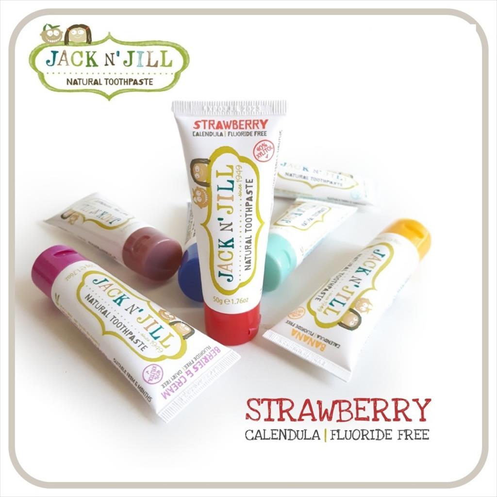 [TOMS] JACK N' JILL (1pcs) Organic Natural Toothpaste / Pasta Gigi Odol Bayi Anak Organik 50g