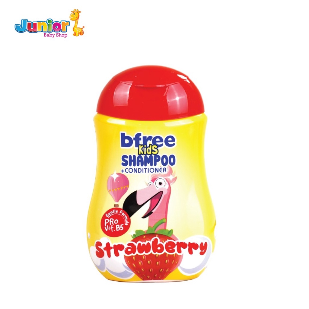 B-FREE Kids Shampoo 200ml + Conditioner, Vitamin B5 dengan Aroma Buah-Buahan