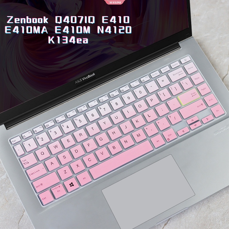 Asus Adolbook14 2020 14inch Zenbook Q407IQ E410 E410MA E410M N4120 K134ea TPU Transparan Penutup keyboard Komputer duster [ZXL]