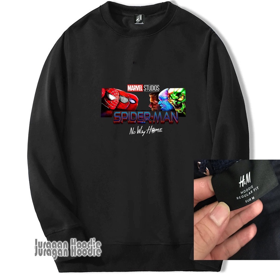 INDO - Jaket NASA H*M Marvel Spiderman No Way Home | Sweater Hoodie Nasa Tebal Cream