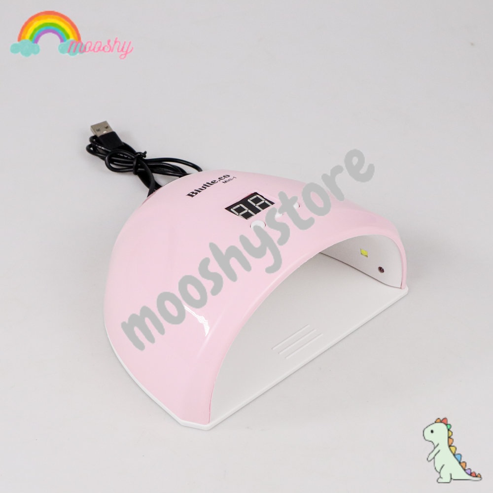 Mooshybeauty Pengering Kutek Kuku UV LED Nail Dryer 36W Pink - MS1Mini01