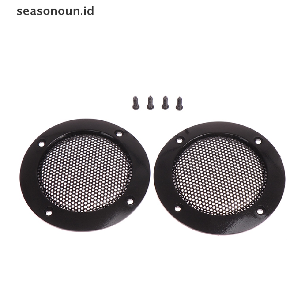 Seasonoun 2Pcs Speaker Audio 2inch Cover Pelindung Jaring Jala Jaring Grilles Speaker.