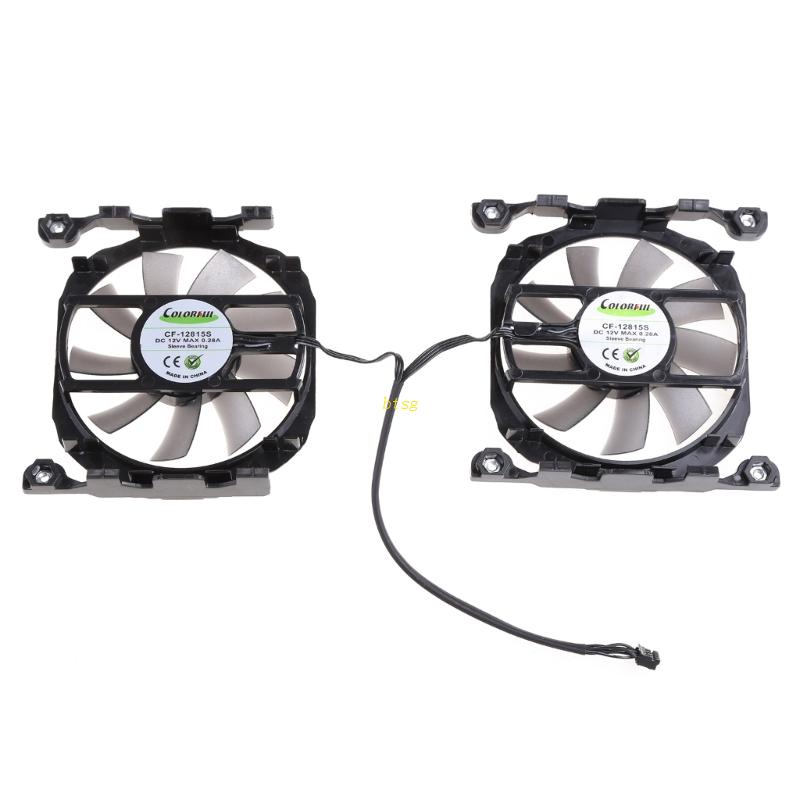 Bt 1pasang L196 8015PWM-4P Untuk DC 12V 0.45A Graphics Card Cooling Fan Untuk Inno3D 260 GTX 750ti GTX660 Gtx750