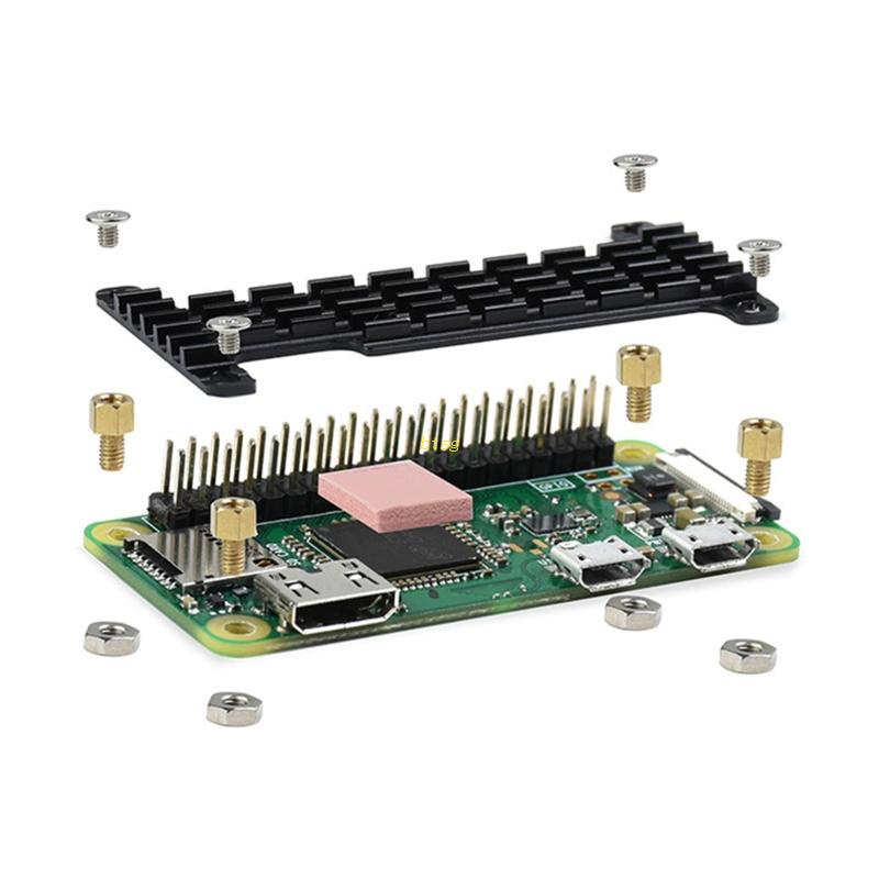 Bt Heatsink Kit Dengan Tape Perekat Konduktif, Heatsink Pendingin Heat Sink Aluminium Untuk Raspberry Pi Zero Untuk W, Zero 2 fo