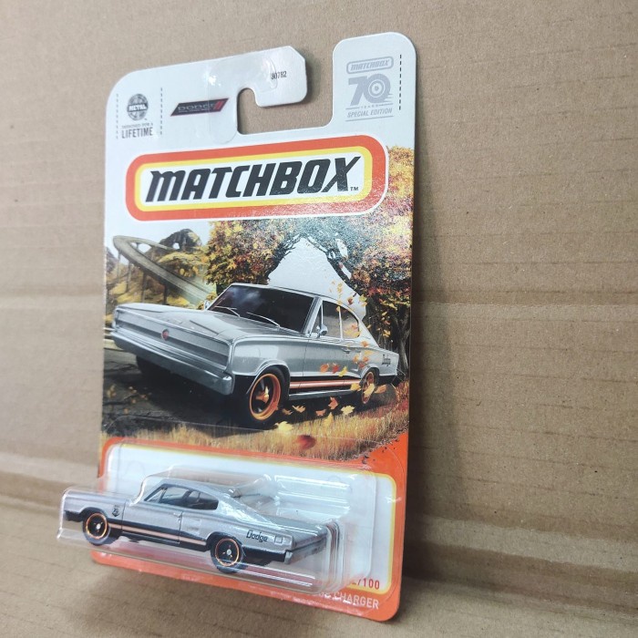 Matchbox 1966 Dodge Charger Silver 70 Years Special Edition