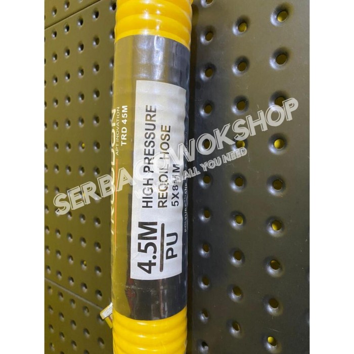 Selang Angin Recoil Kuning 4.5 M Recoil Hose Garden Selang Kompresor