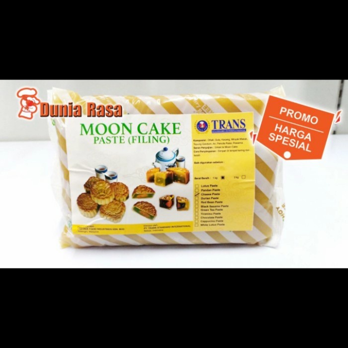 

Mooncake Filling Cheese Trans 1kg (Free MRJELLY Agar-agar 1 pcs)