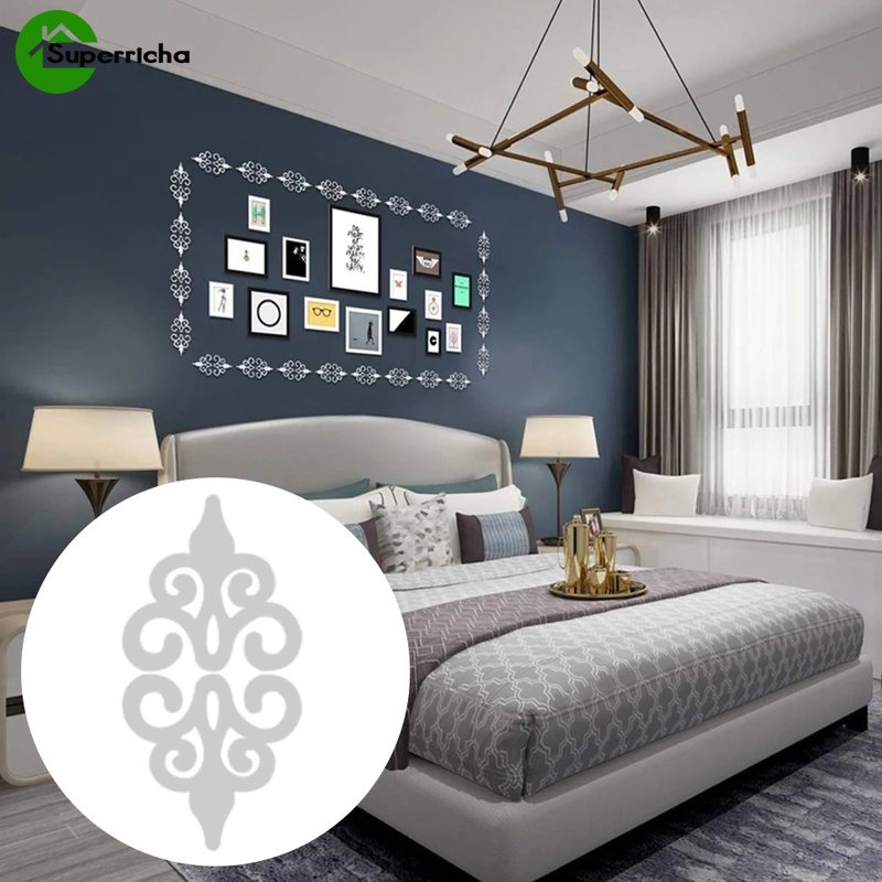 Hot Sale/10Pcs Stiker Dinding Cermin Berongga Akrilik/Stiker Cermin Perekat Diri/Removable Art Murals Wall Sticker Untuk Dekorasi Rumah Ruang Tamu Kamar Tidur