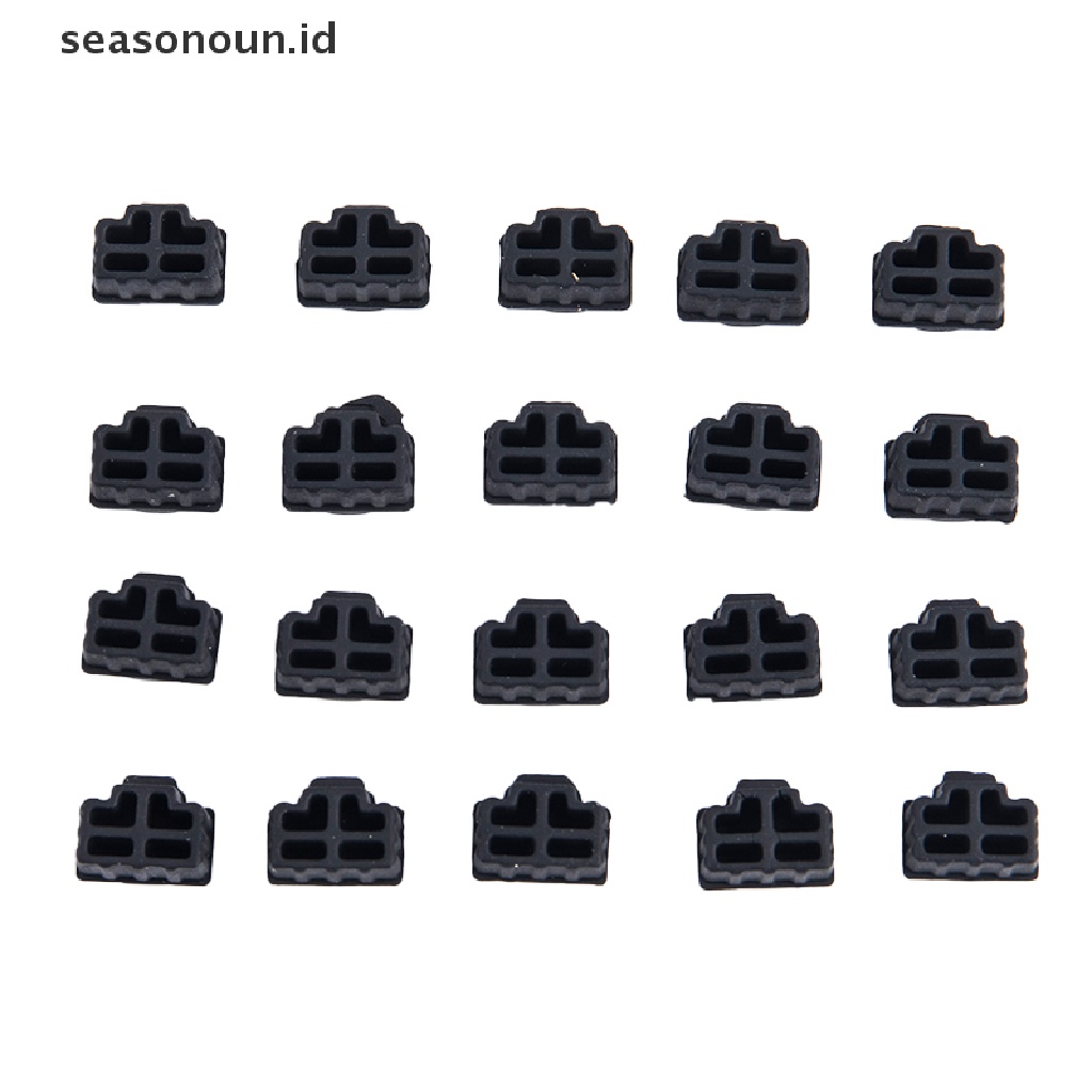 Seasonoun 20Pcs Ethernet Hub Port RJ45 Anti Debu Cover Topi Pelindung Plug Untuk Jack Female.