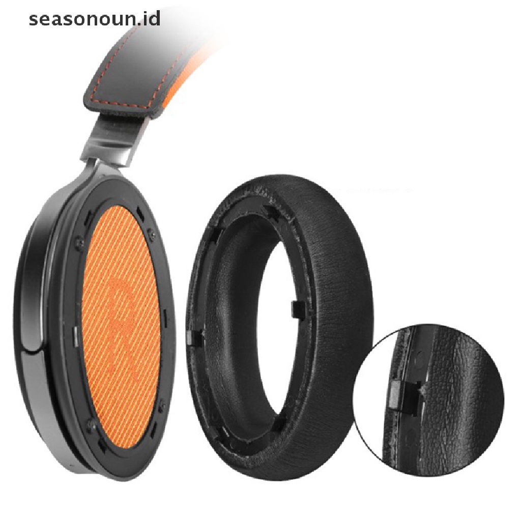 Seasonoun Soft Memory Foam Protein Ear Pads Pengganti Meizu HD60 HD 60headphone Earpads Earcups Bantal Telinga.