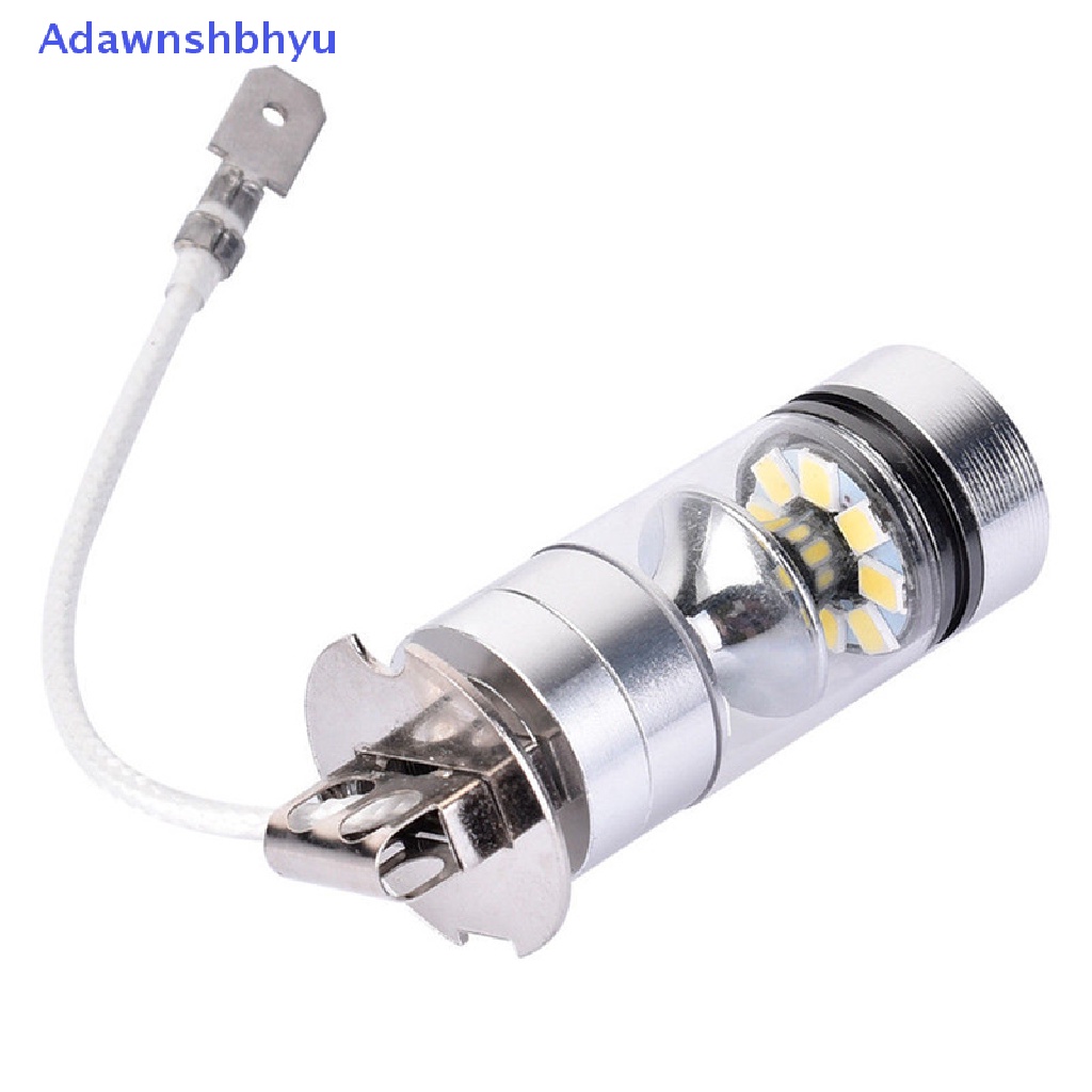 Adhyu 2PCS 100W Putih LED H3 Daya Tinggi 2828lampu Bohlam Kabut Mobil DRL 1000LM ID