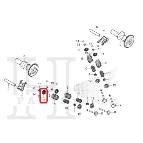 RUMAH TAHANAN PER KLEP ATAS RETAINER VALVE SPRING SUPRA GTR SONIC CB CBR 150R LED 14771-MFL-000  ASLI ORIGINAL AHM HGP HONDA