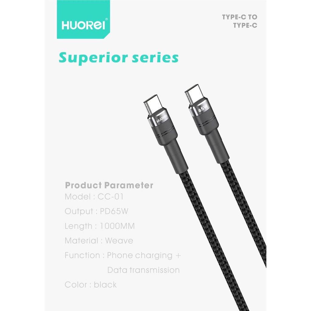 HUOREI Kabel Data Superior Series CC-01 CD-01 22W PD 1M Fast Charging